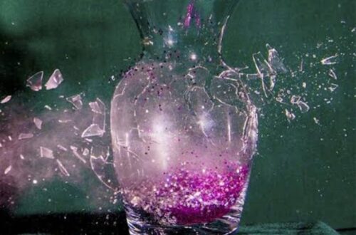 ~Purple Glass Vase